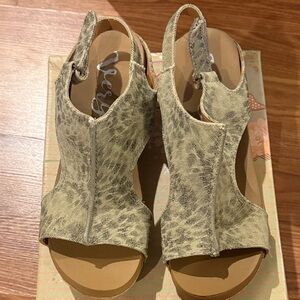 Very G Snake Print Wedges